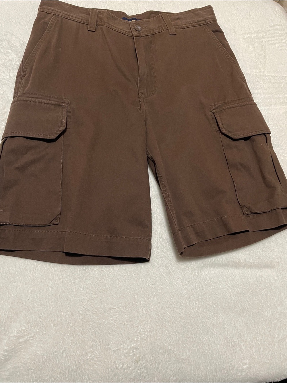 Club Room Men's Dark Brown Cargo Shorts Sz 32 - Picture 6 of 6